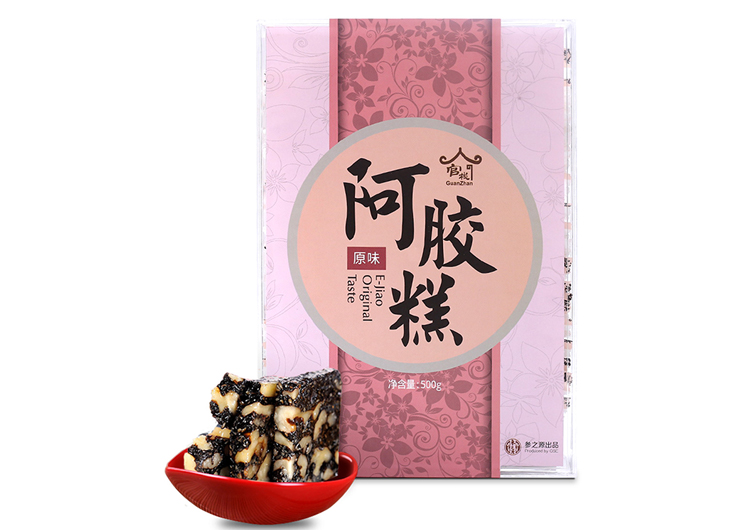 官栈阿胶糕（原味）500g（塑料方盒）