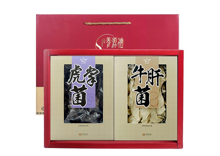 干菌礼盒牛肝菌50g*2+虎掌菌50g*2